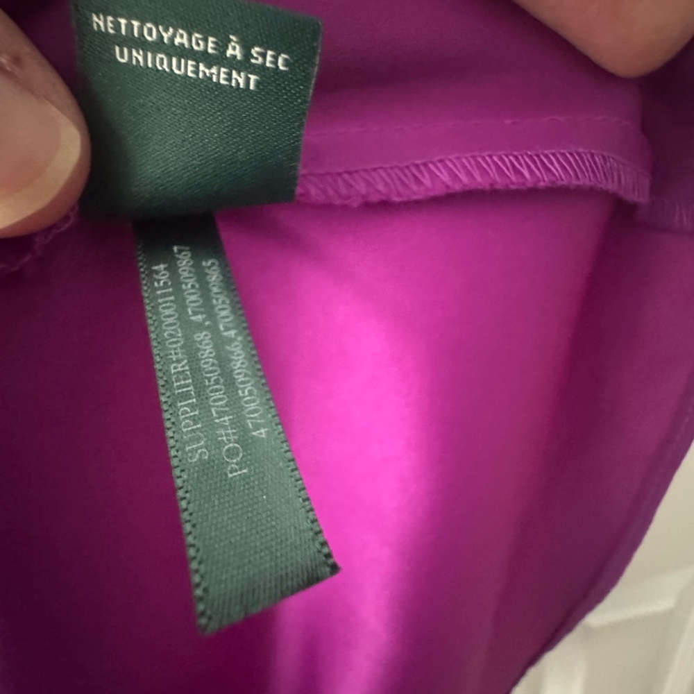 Lauren Ralph Lauren Pink / Purple Dress Size 16 Sleeveless Fuschia NWT - Picture 9 of 9